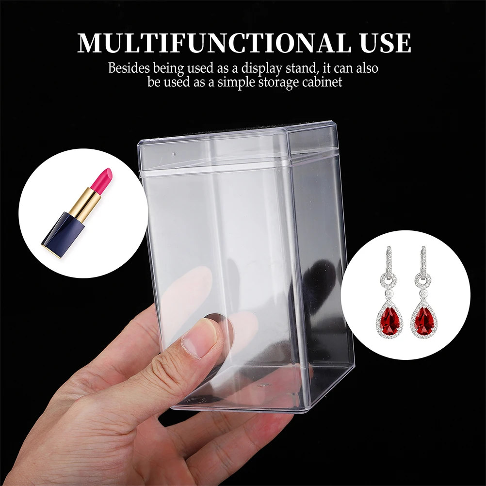 

6 Pcs with Cover Storage Boxes Unbreakable Acrylic Plastic Case for Display