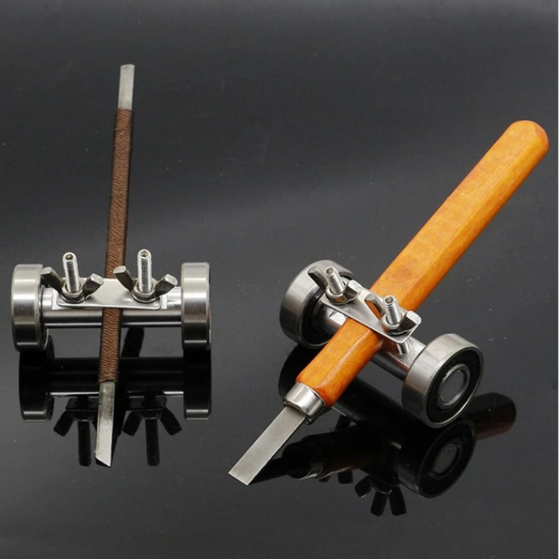 Side Clamp Fixed Sharpener Guide Tool Aluminum Carving Knife Tool Holder Drosphip