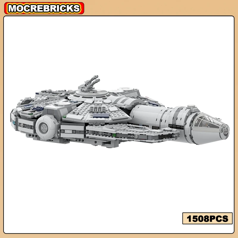 Classic Space Transport Technology MOC Building Block YT-2000 Spaceship Light Freighter DIY Assembly Model Bricks Toys Kid Gifts