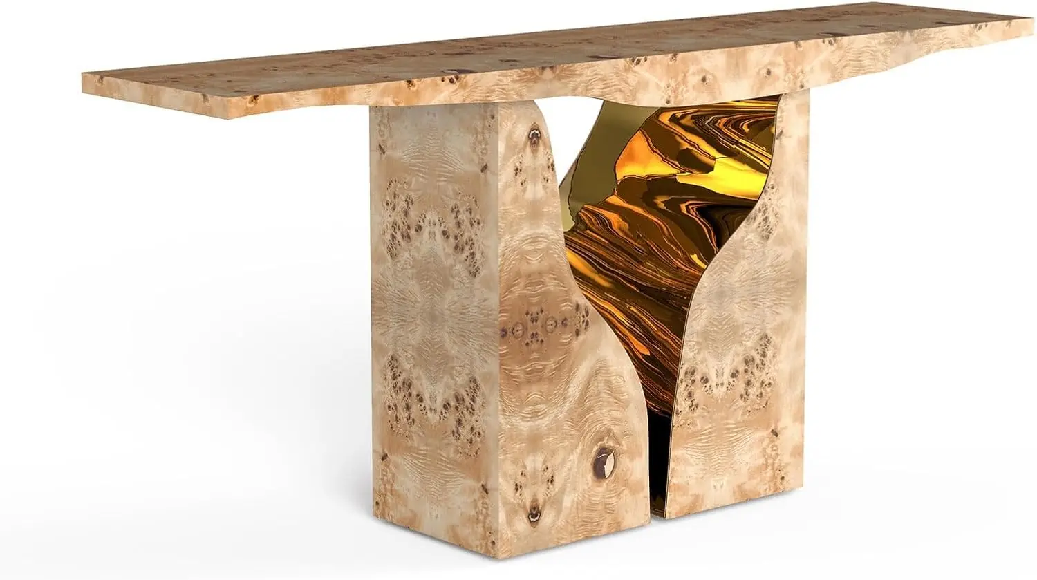 Solid Wood Entrance Table Against Wall Creative Entrance Table Center Table for Living Room(F)