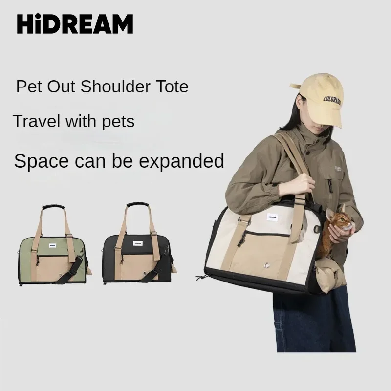 

Cat Carrier Bag Portable Shoulder Bag for Going Out Ventilate Small Dogs Can Use It Canvas Cat Bag Pet Carrier Backpack Space