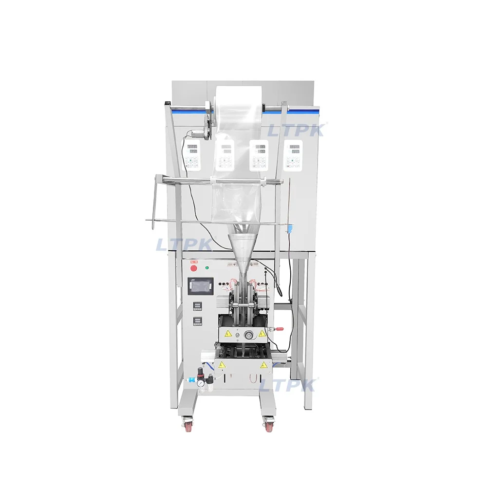 LT-ZBF200F Pneumatic Automatic Four Side Seal 200G Flour Granule Pouch Filling Sealing Packaging Machines