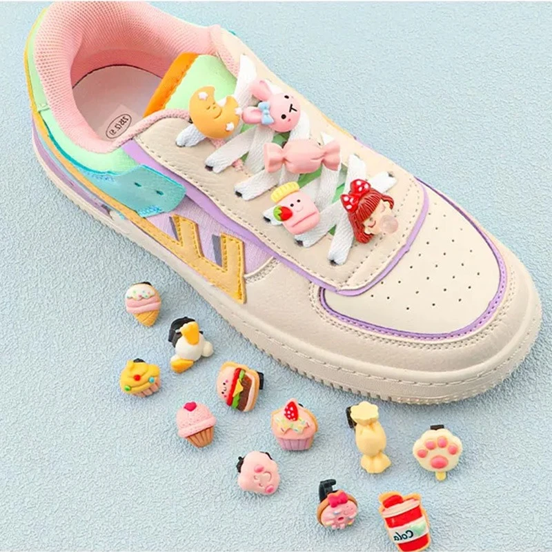 1Pcs Kawaii Shoelaces Buckle Cute Girl Boy Shoe Decoration  Casual Shoe Accessories Clip Gift Cartoon Candy Detachable Ornaments