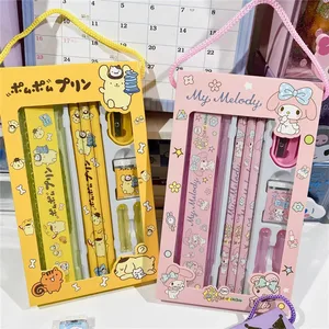 Kawaii Sanrio Stationery Set, Bleistift, Gummi, Herrscher, Zimt 7 Hauptverkaufsmitglied meine Melodie - №6