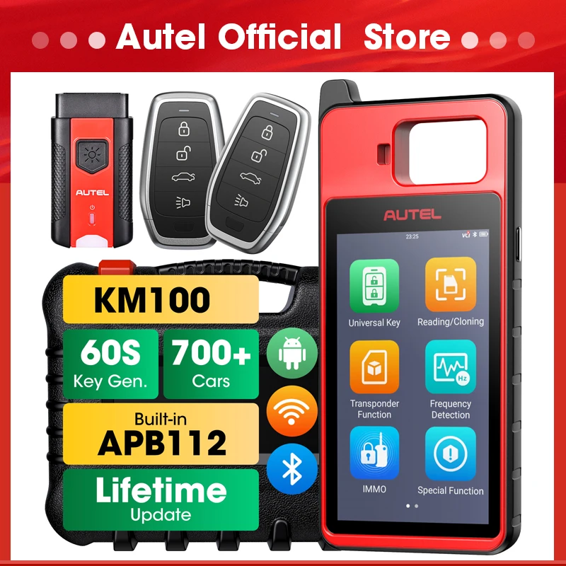 

Autel KM100 Key Programmer V200 Universal Key Generator Free Update Lifetime PK IM508 IM608 IMMO