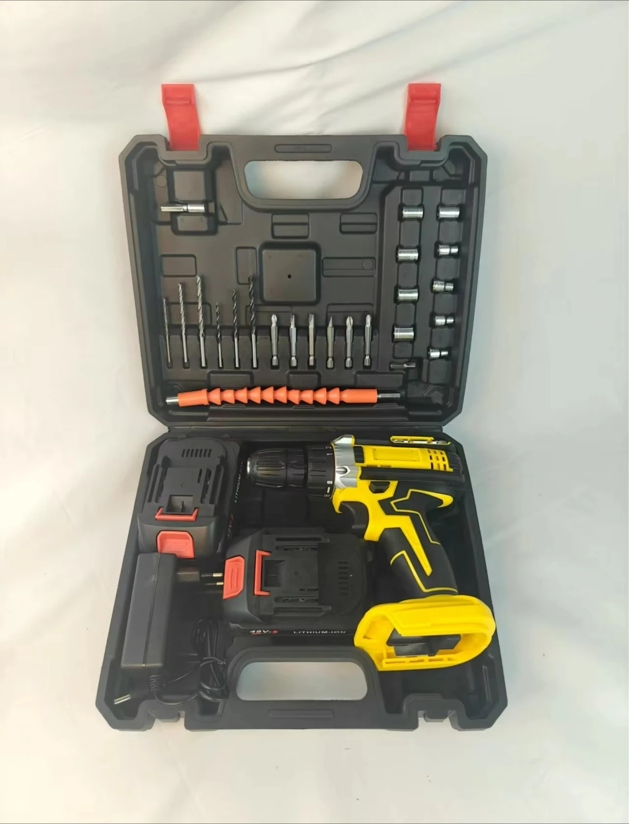 Speed Cordless Drill Screwdriver Combo Kit DIY Power Tools with Battery Source Other Tool Box Set