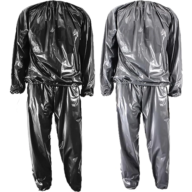 Heavy Duty Sauna Suit for Men Women Weight Loss Exercise Slimming Gym Fitness Workout Anti-Rip Sweat Suits Fat Burning