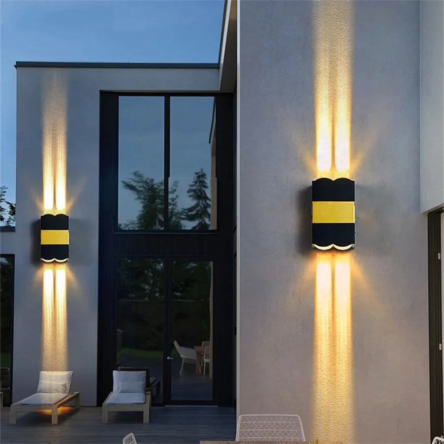 

Outdoor Up Down LED Wall Lamp 20W Waterproof Garden Gate Villa Exterior Wall Lamps Spotlight Landscape Wall Washer Light