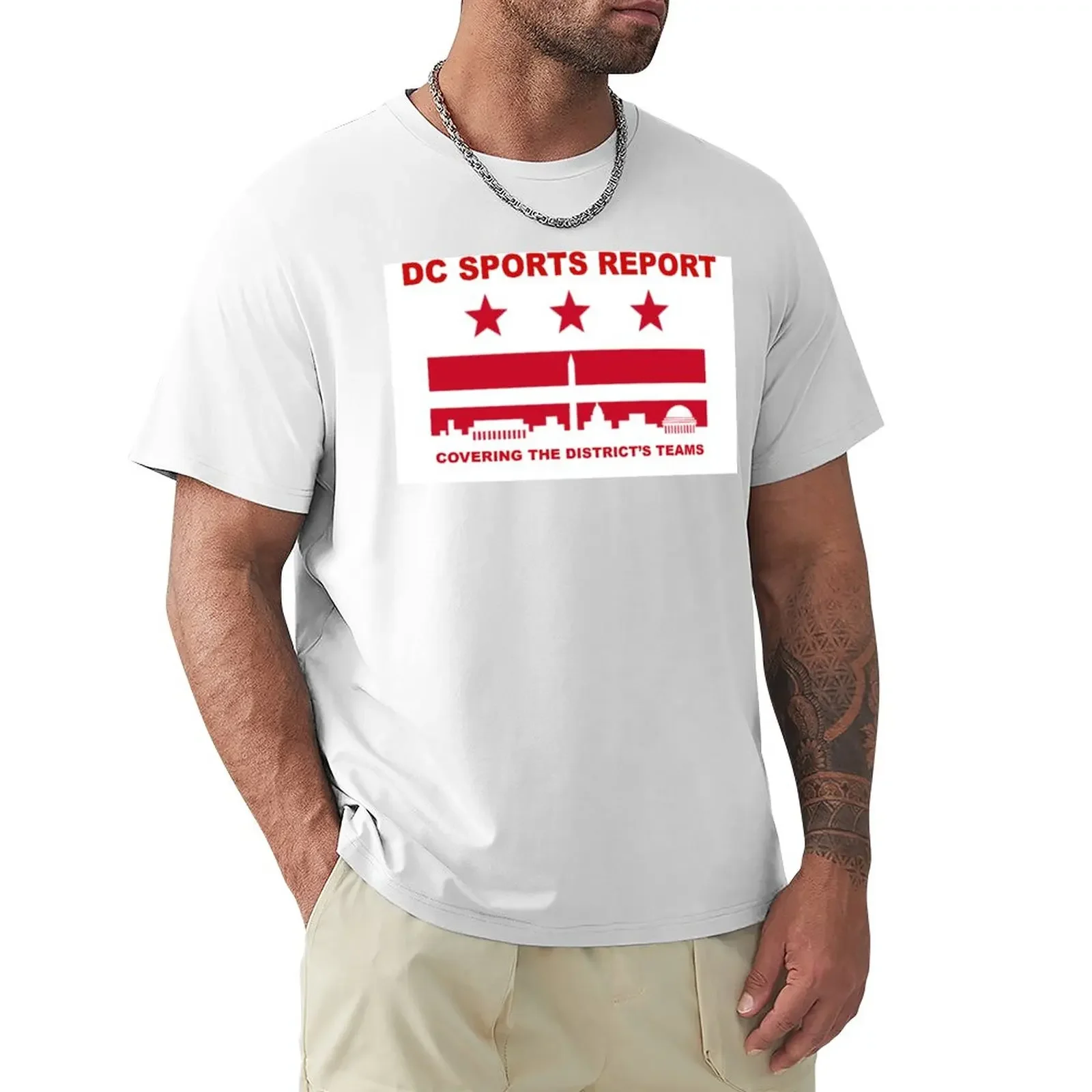 

DC Sports Report T-Shirt graphics heavyweights Aesthetic clothing fruit of the loom mens t shirts