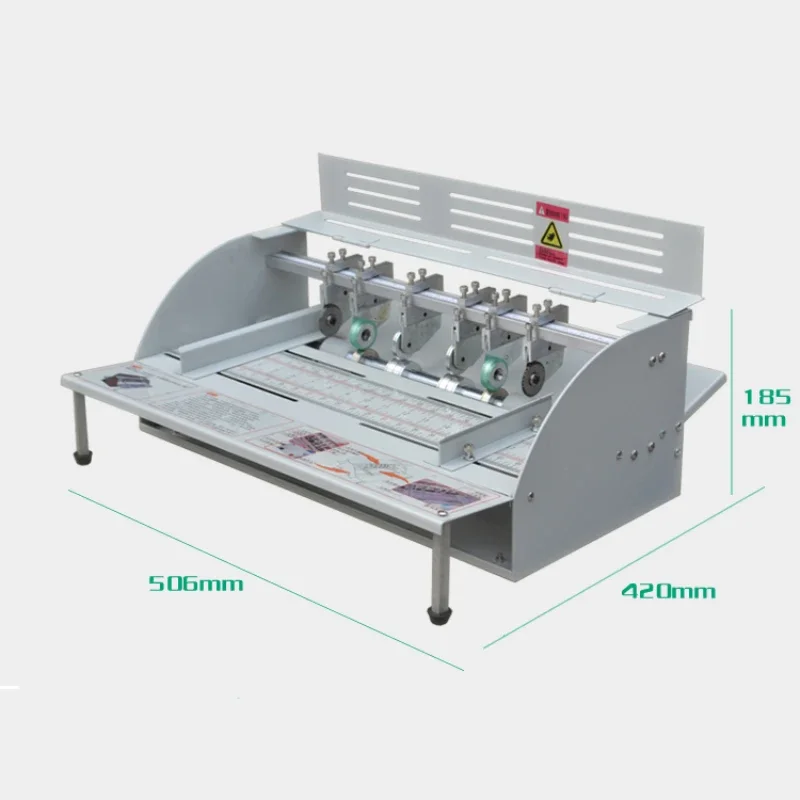 Imagem -04 - Máquina Elétrica de Vincar Papel Capa de Livro Vincar Corte Papel Dobrável 460 mm H500 220v 110v qx