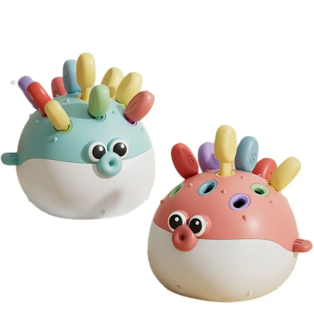 Puzzle d'entraînement focalisé en plastique, jouets d'insertion de poisson poule Montessori, jouets pour enfants, apprentissage de l'éducation précoce