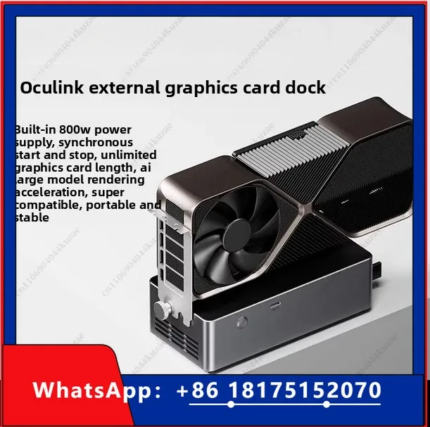 HLH For AOOSTAR AG02/AG01 EGPU Dock - OCulink/USB4 Port PCIe 4.0 X4 High Speed for Laptop & Macbook External Graphic Card