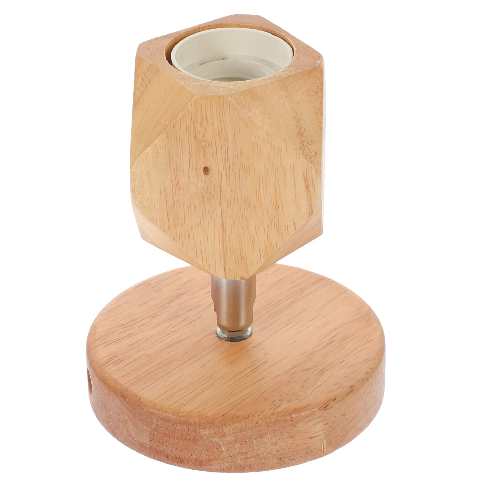 

Ceiling Wooden Wall Lamp Light Socket Pendant Holder Thread Beige Rotatable Bulb