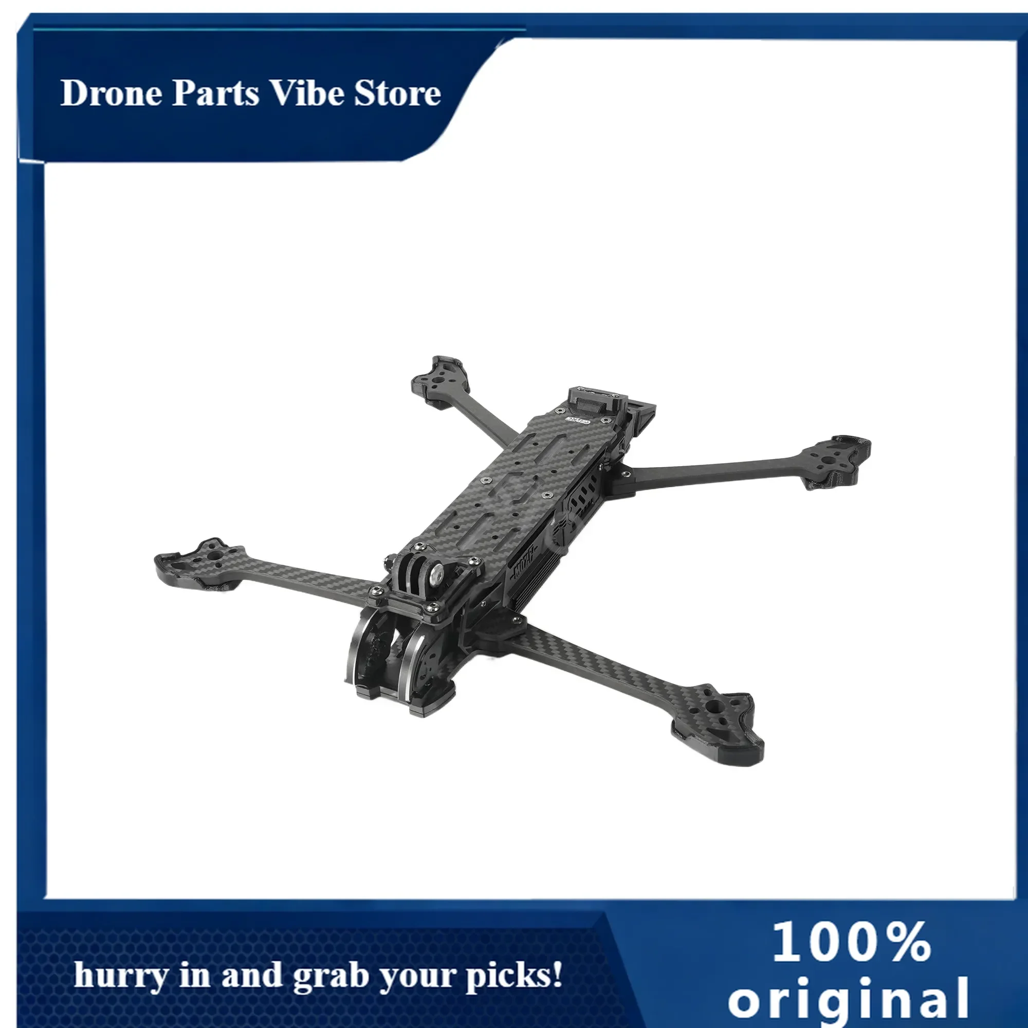 

Рама APGEP-MOZ7 7 дюймов, колесная база 320 мм, комплект рамы для FPV-квадрокоптера для гонок и фристайла на радиоуправлении