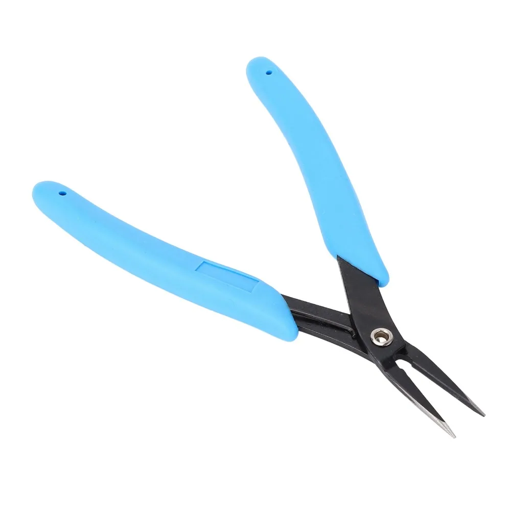 High Carbon Steel Jewelry Pliers Ergonomic PVC Handle Precision Bending Tip Beading Pliers Needle Nose Pliers Jewelry Making