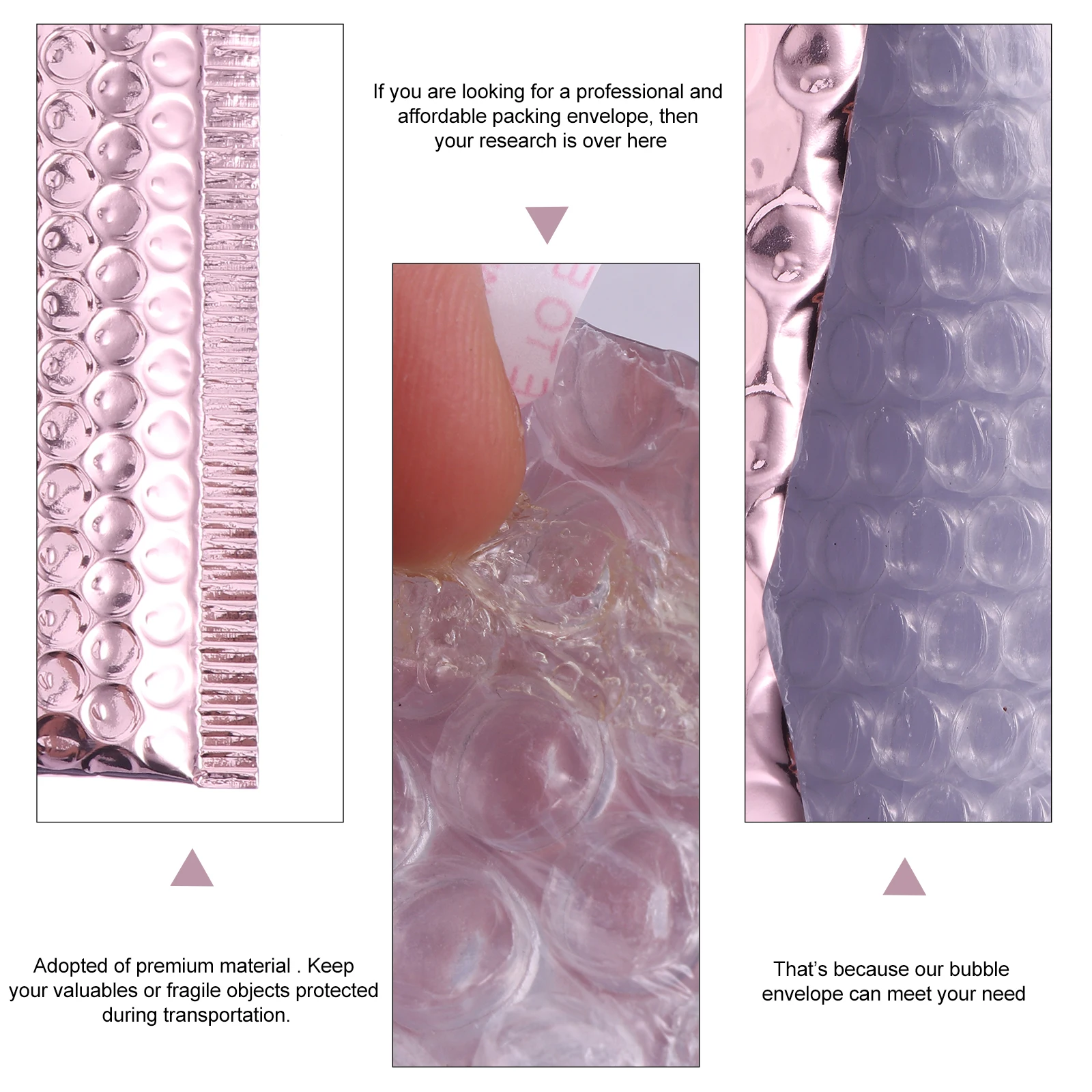 

12Pcs Bubble Mailers Padded Envelopes Pink Waterproof Lightweight Bubble Package Envelopes for Mailing Shipping Protection
