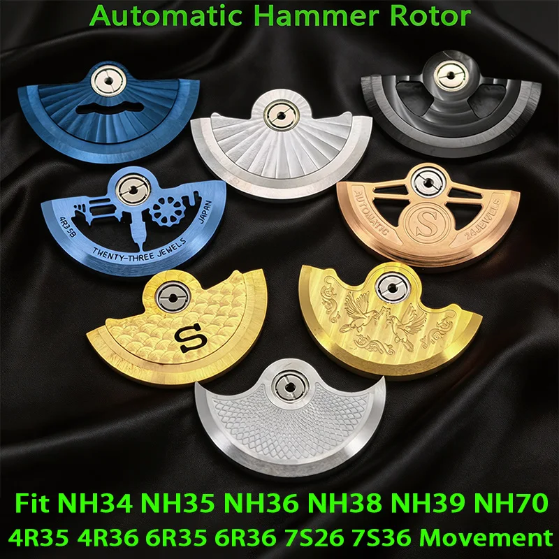 NH35 NH36 Automatic Hammer Rotor Fits NH34 NH35 NH36 NH38 NH39 7S26 4R35 6R Movement Pendulum Weight SKX007 Watch Refit Part