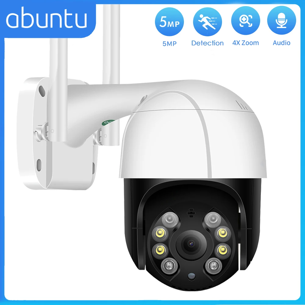 

5MP Wireless IP Camera Outdoor H.265 Security Wifi PTZ Camera 1080P HD Auto Tracking Video Surveillance CCTV Camera P2P iCsee