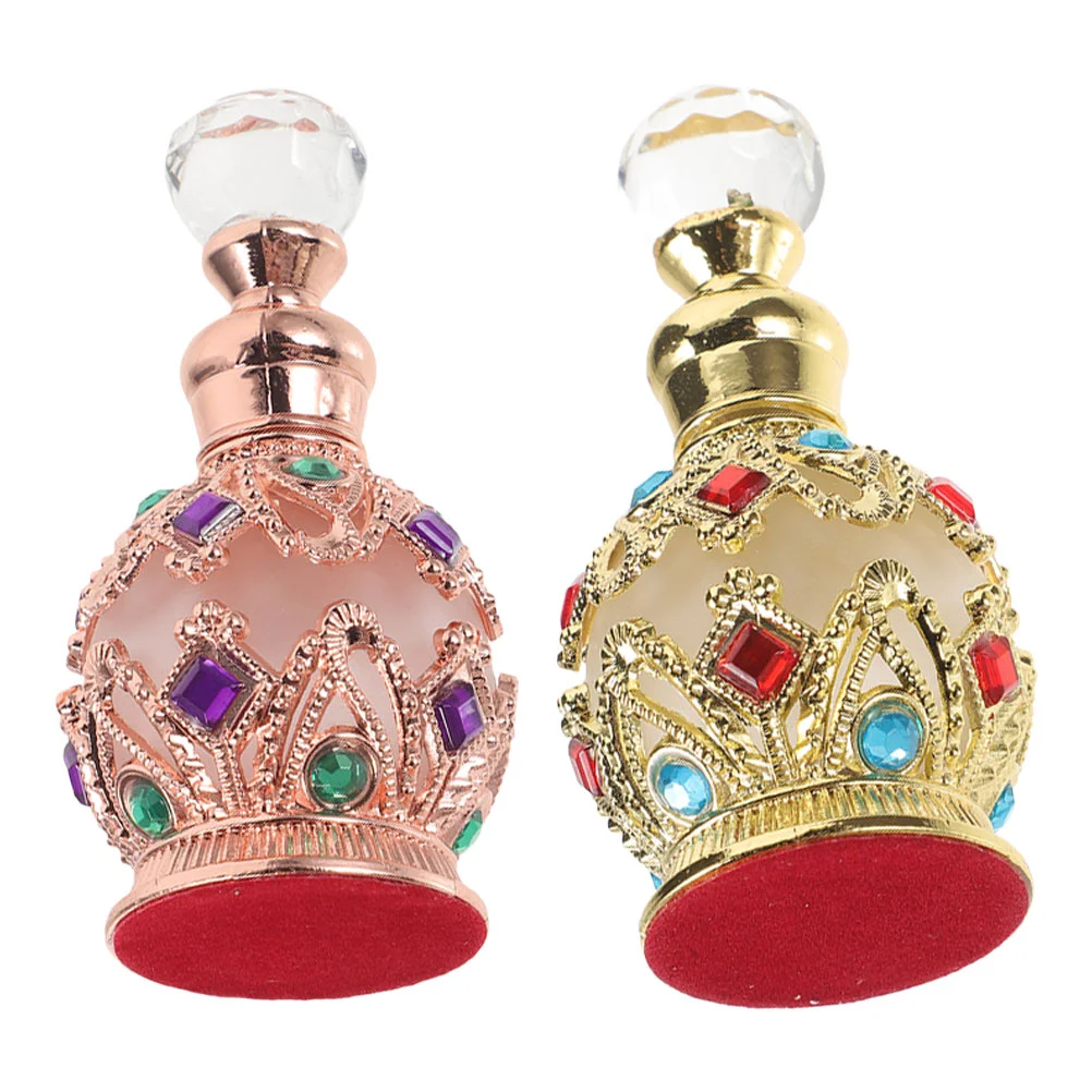 

2 Pcs Oil Bottle Perfume Empty Travel Fragrance Sample Bottles Decorate Decorative Essential