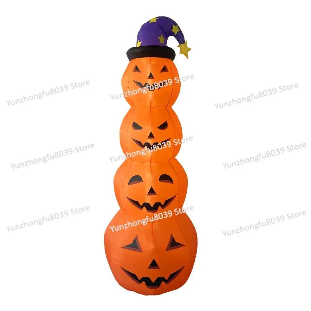 

Halloween pumpkin air model 2.4 meters pumpkin string ghost Halloween decoration, ghost festival, inflatable air model