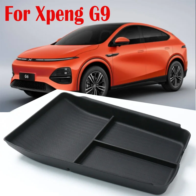 Для Xpeng G9 нижний уровень ящика для хранения центрального управления, бардачка с центральным управлением, отдельный ящик для хранения и организации ящика для хранения