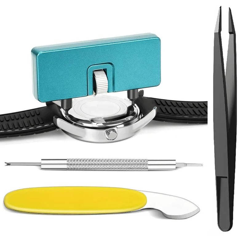 4pcs Professional Watch Battery Replacement Kits Watch Back Cover Remover Prying Knife Tool Ideal For Watchmakers And Hobbyists