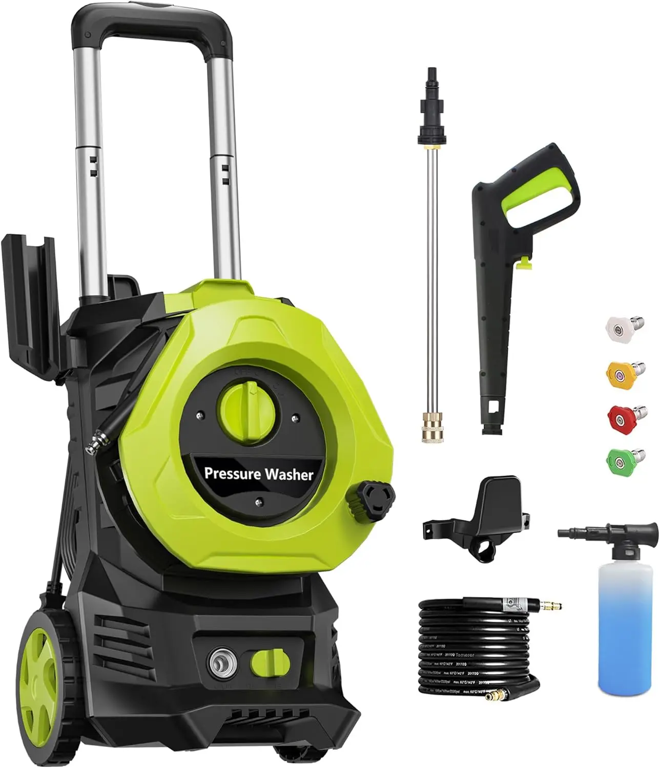 Washer 4800PSI 2.8 GPM Power Washer with 25 Feet Hose,16.4 Feet Power Cord, Car Wash Machine Blue Ideal Cleani