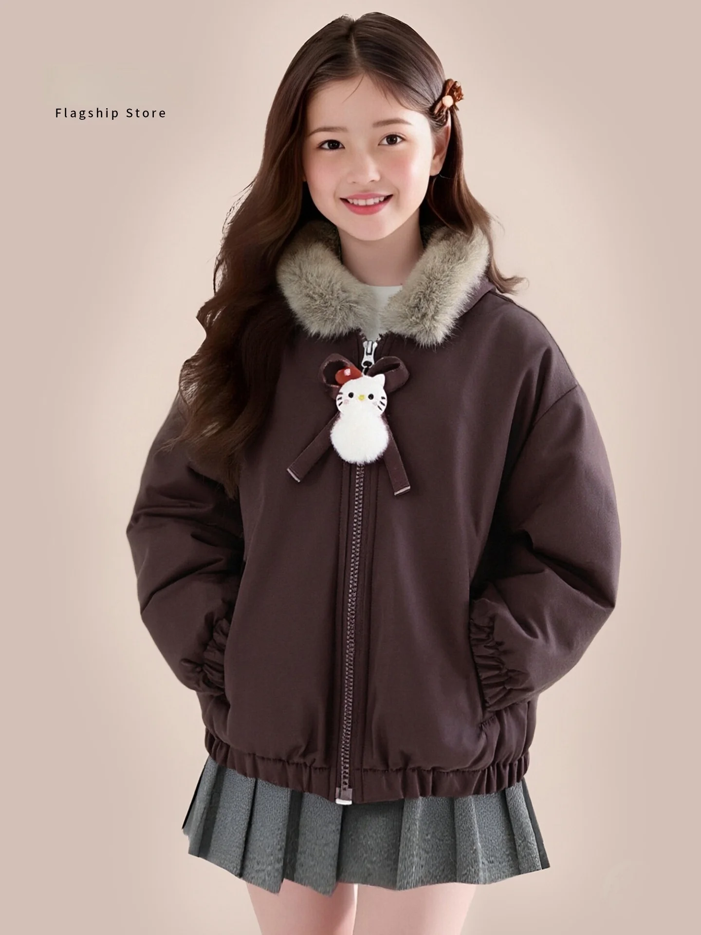 girls-fce-lined-hooded-jaet-double-sided-wear-thiened-autumn-winter-children's-cotton-coat-korean-sle-warm-soft-elas