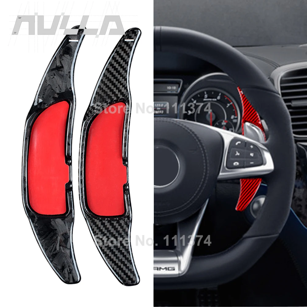 

Real Carbon Fiber Paddle Shifters For Benz AMG CLA35 CLA45 GLC43 C43 C63 S63 G63 Coupe SUV W205 E63 2022-2024