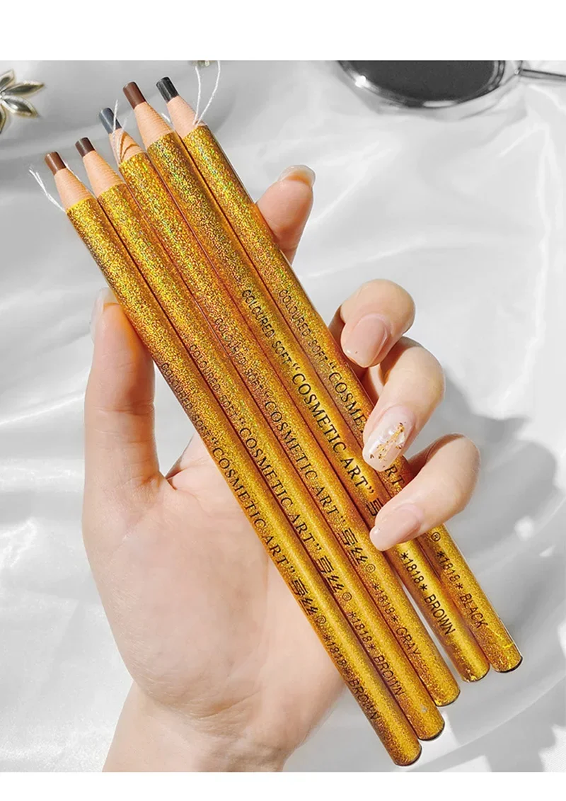 1PC Augenbraue Bleistift Wasserdicht Augenbraue Bleistift Natürliche Langlebige Professionelle Kosmetische Augenbrauen Make-Up Augenbraue Tattoo Tönung Stift