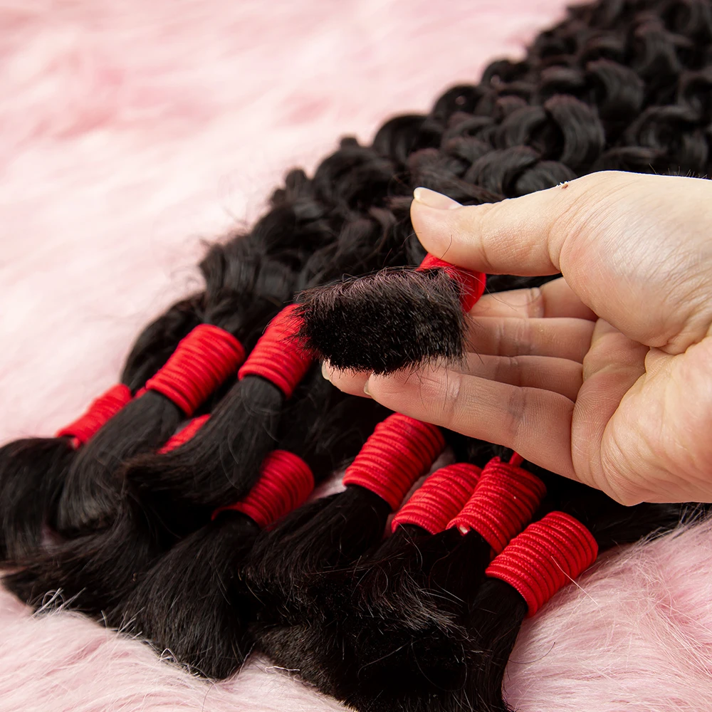 NABI-Extensions de cheveux bouclés pour femme, mèches péruviennes, vierges, sans trame, en vrac