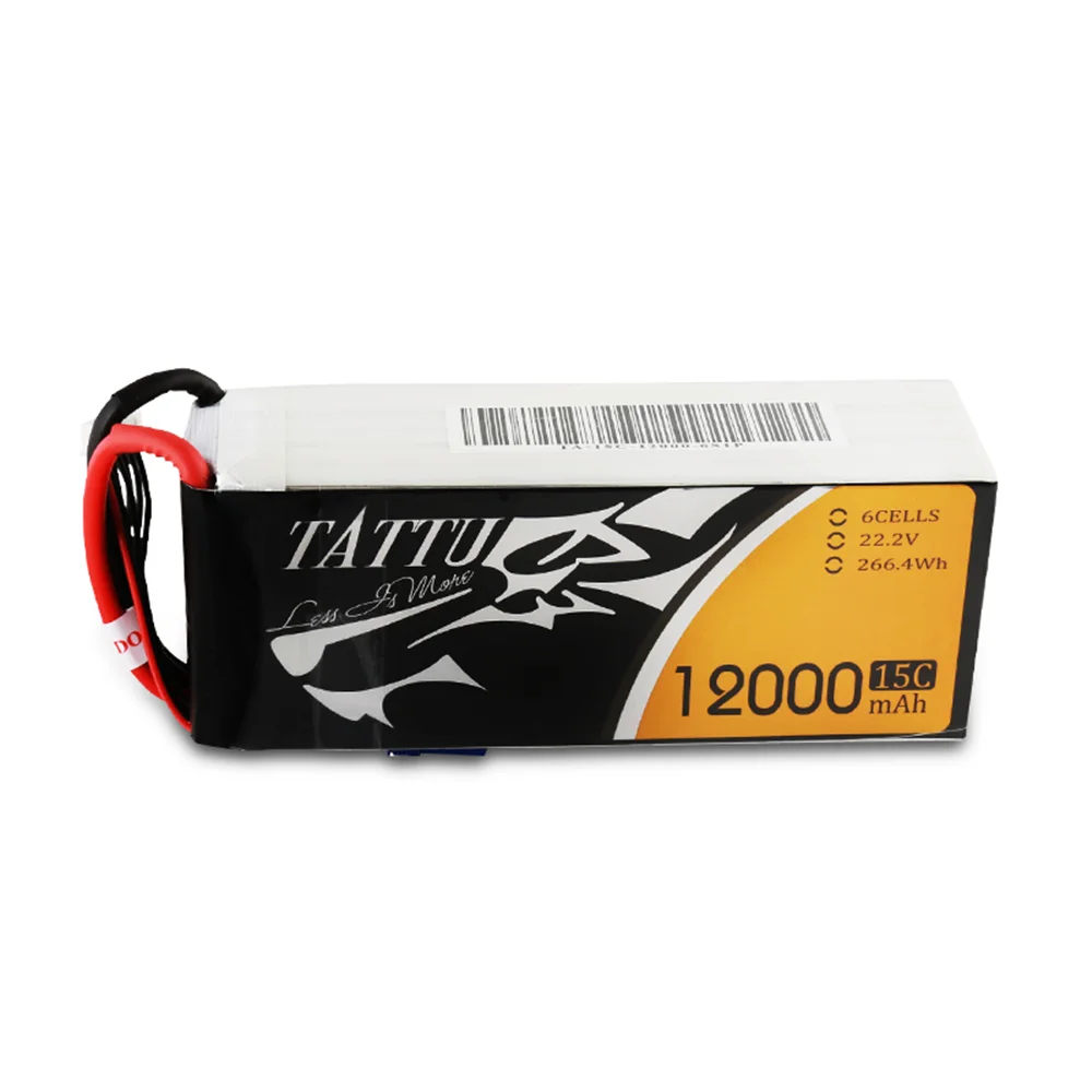 TATTU 6S 12000mAh Lipo Battery 15C   for VTOL UAV and DRONE