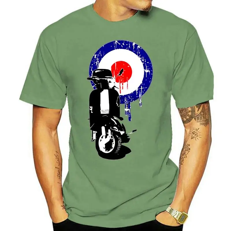 MOD-Camiseta Retro Para motorista, Lambretta, Scooter 50s, 60s, 70s, 80s, 90s, motor cycle b