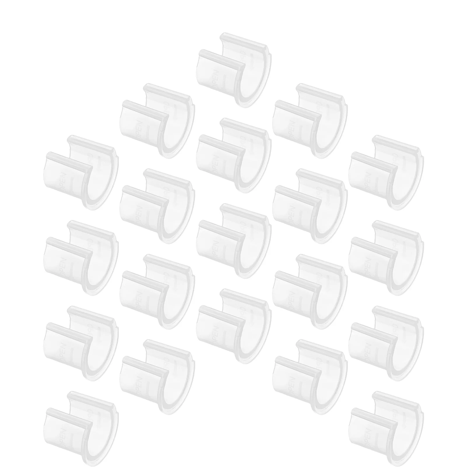 

20Pcs Pump Container Clip Locks Bottle Collar Clip Clear Plastic Lotion Dispenser Leakproof Cleansing Oil Bottle