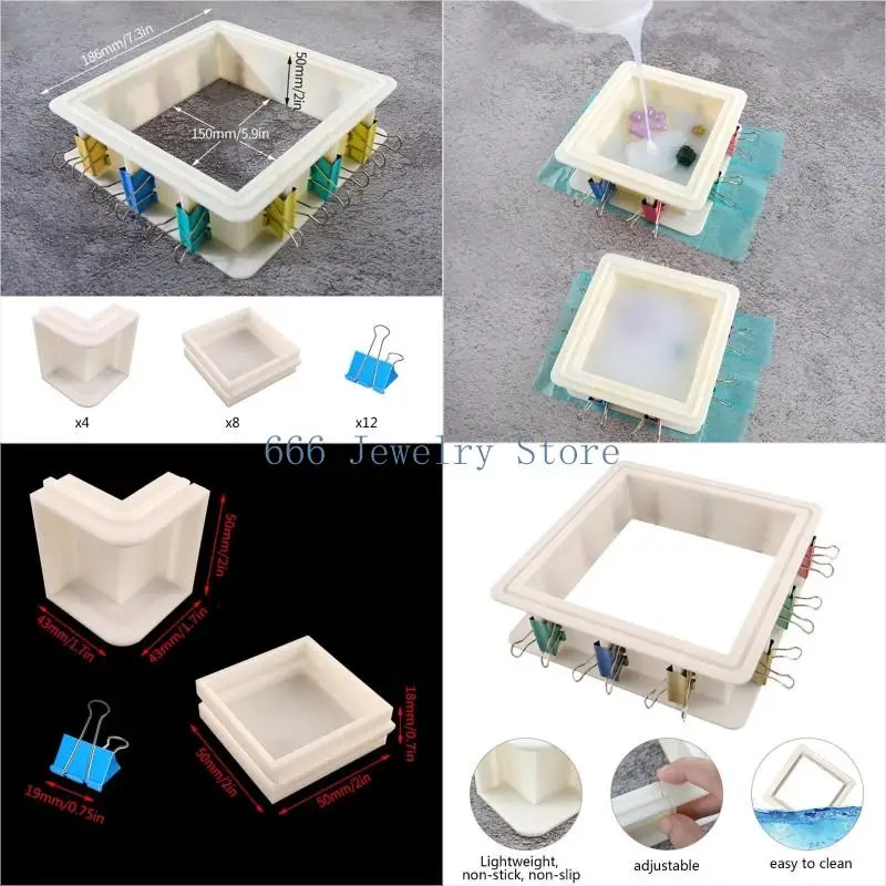 

F2TD Регулируемая пластиковая рама для корпуса плесени для силиконовой резиновой формы