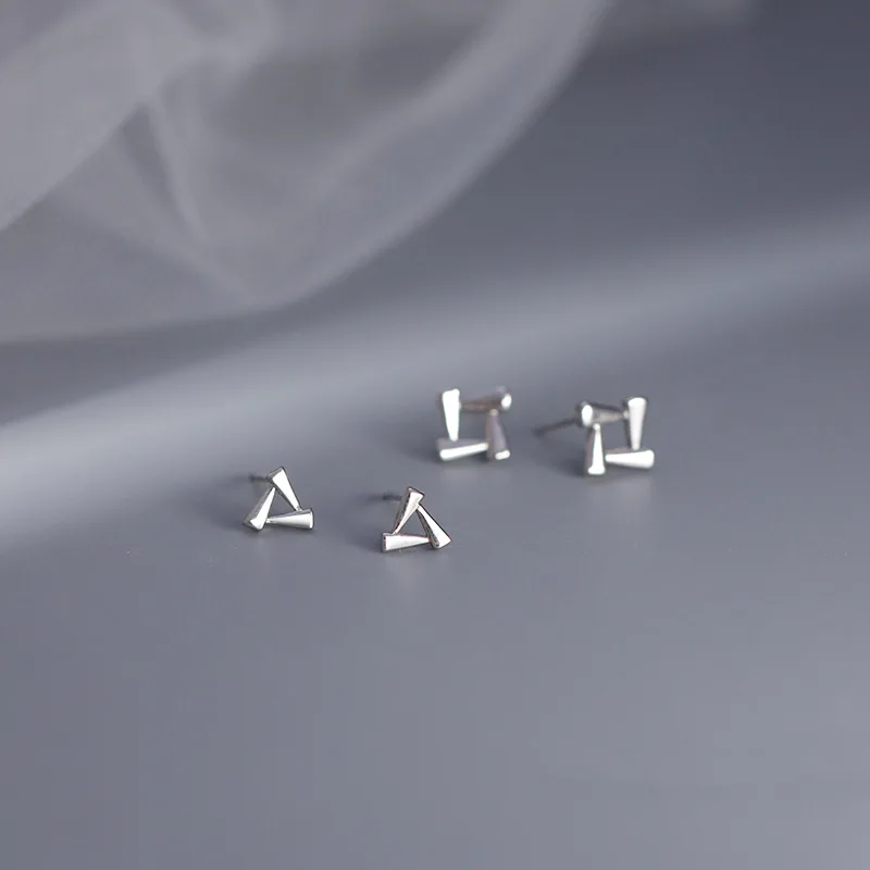 

New Hot Fashion 925 Sterling Silver Geometric Square Earrings for Women Girls Gift Fashion Statement Jewelry