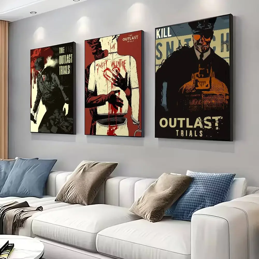 Game T-The O-Outlast Trials Poster for Modern Decor in Home Offices, Bedrooms, Living Rooms, Kitchens, Bathrooms.
