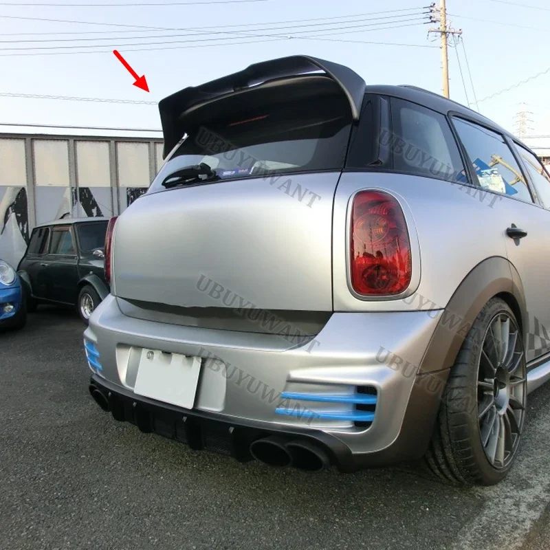 For BMW Mini R60 Countryman Coopers 2010-2016 Carbon Fiber Rear Trunk Lid Car Spoiler Ducktail Lip Wings