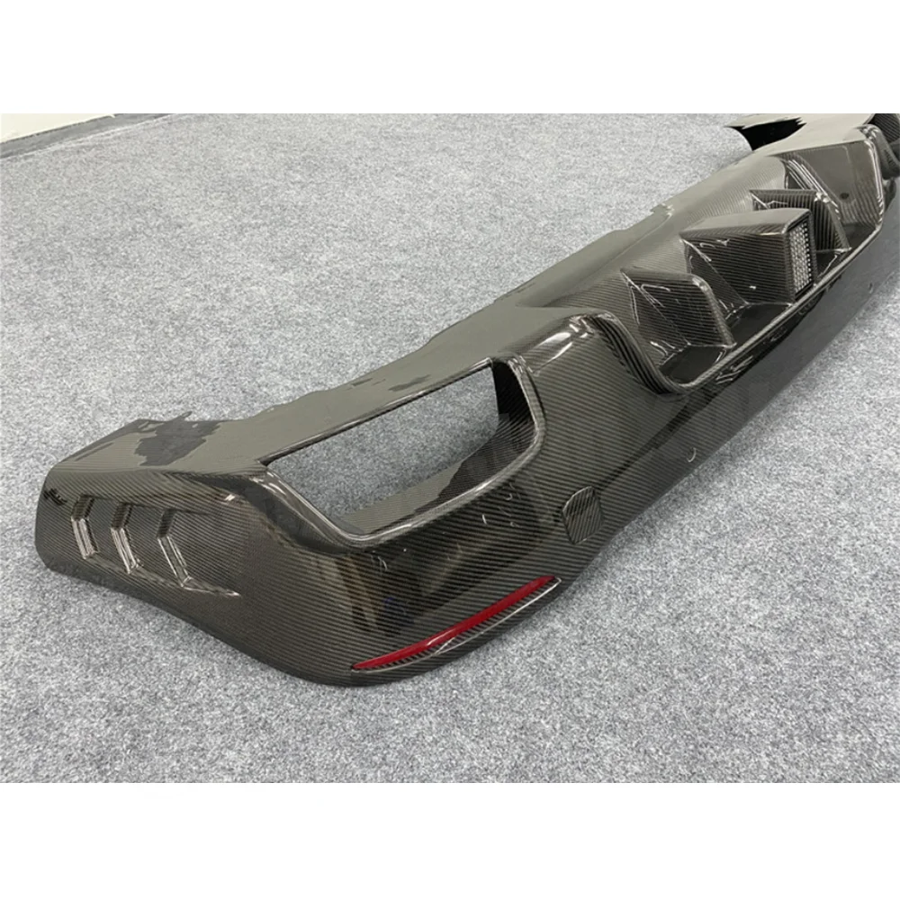 Dry Carbon Fiber Rear Lip Diffuser Spoiler for Mercedes Benz GLE Class W167 GLE53 AMG SUV 2020 UP Rear Bumper Spoiler Diffuser