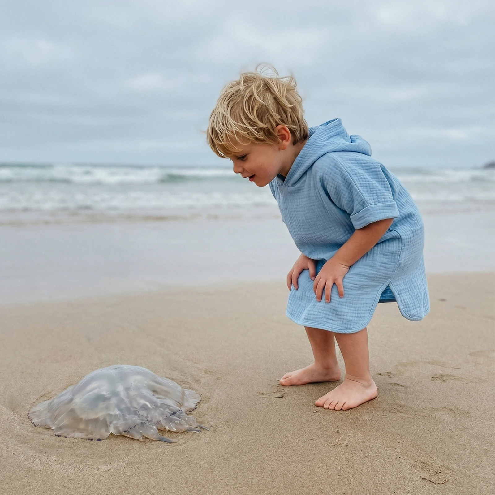 Capa de banho para crianças, meninas e meninos, toalha de banho com capuz para crianças pequenas, roupas de praia de cor sólida