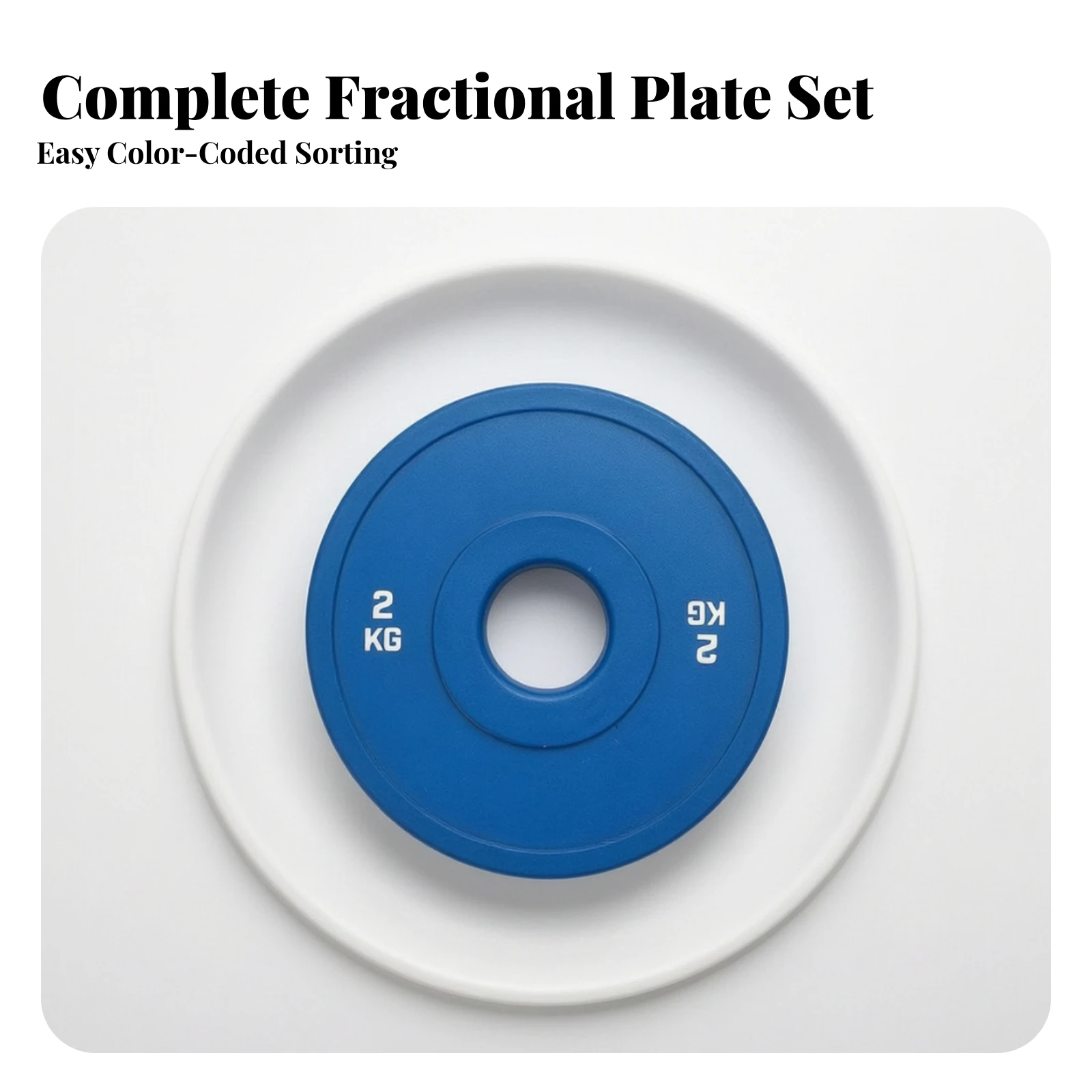 Rubber Weight Plate Flat Fractional Weight Plate Bumper Plates Slim Precision for Barbell Training, Home Gym
