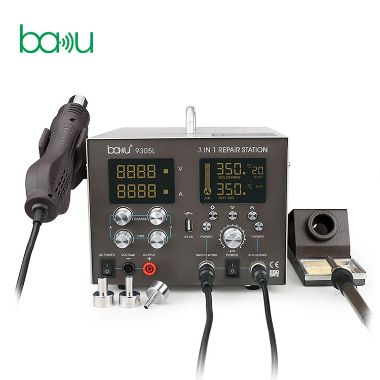 high quality laptop repair tools BAKU soldering rework station 3  1 made  Cha ba-9305L