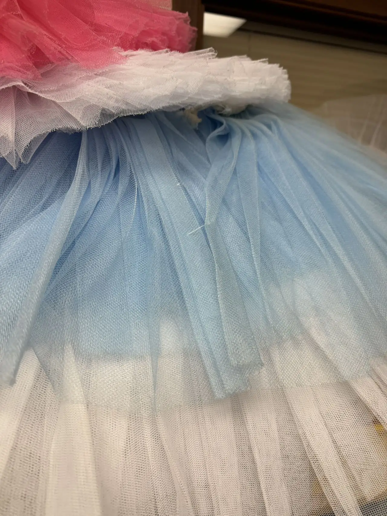 FLTOTURE Custom Made Romantic Long Dress Skirt Girls Women Lace Dress Plae Blue Soft Dance Wear Ballet Costumes