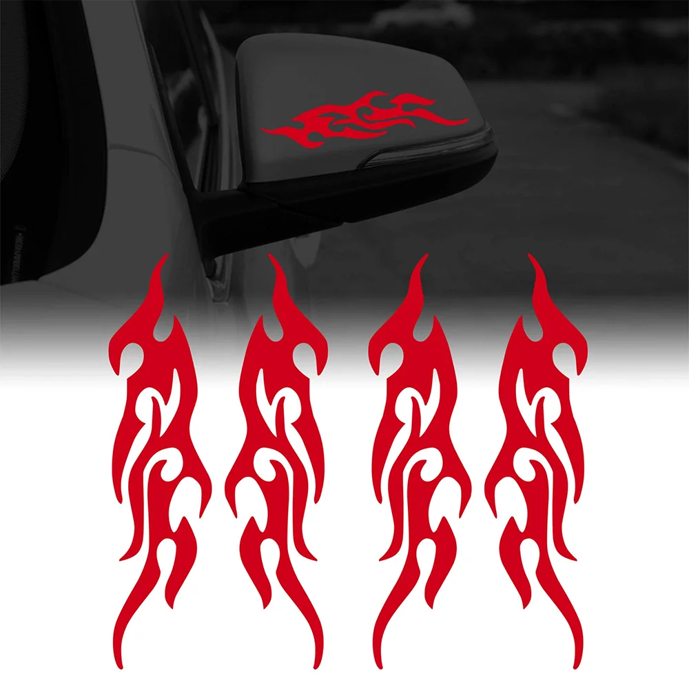 DIY Flame Sticker Waterproof Vinyl Decal Car Motorcycle Gas Tank Fender Fire Totem 19CM Auto Decoration Sticker