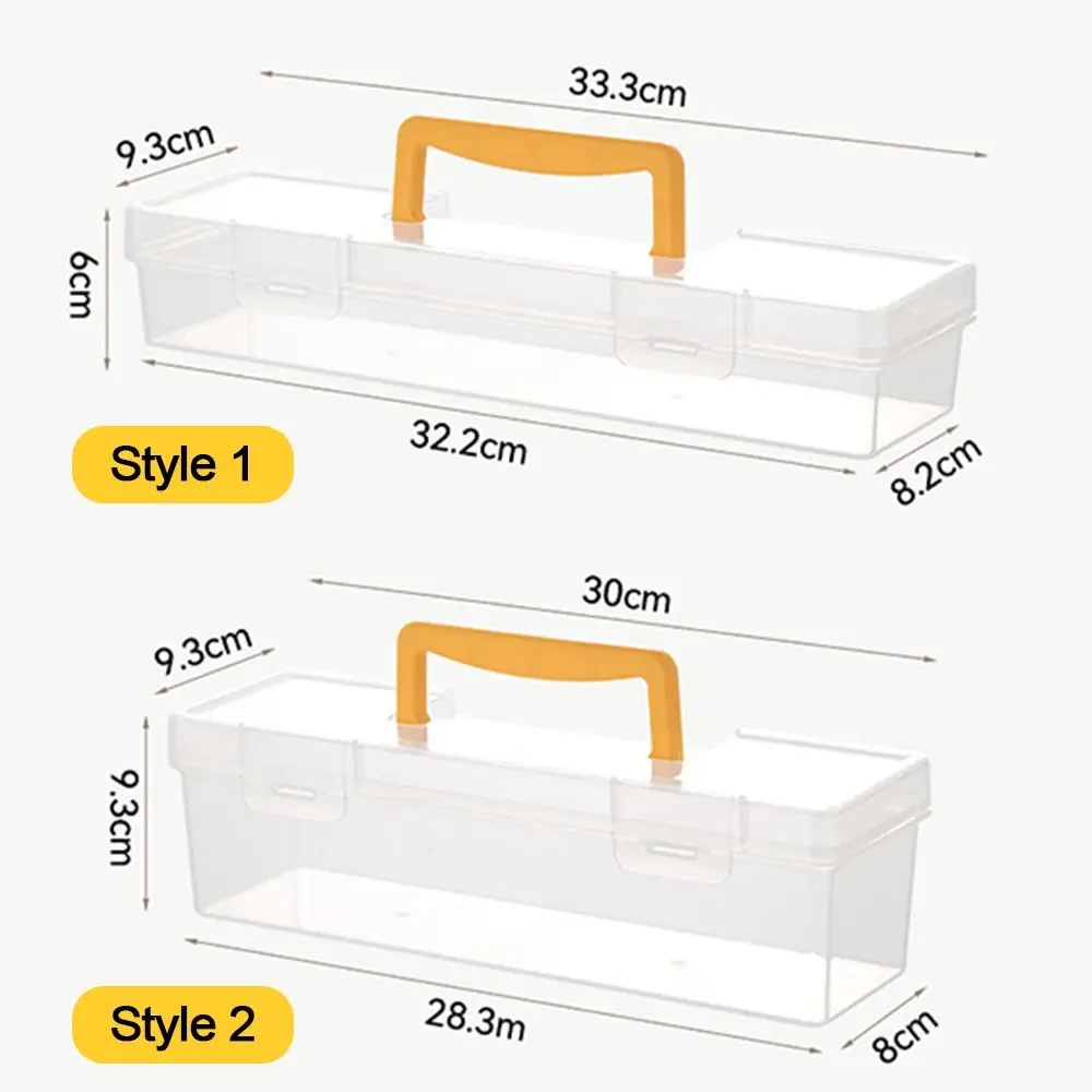 Transparent Hardware Tool Box Multifuntional Toolbox Plastic Parts Box Tool Organizer Household Tool Storage Box