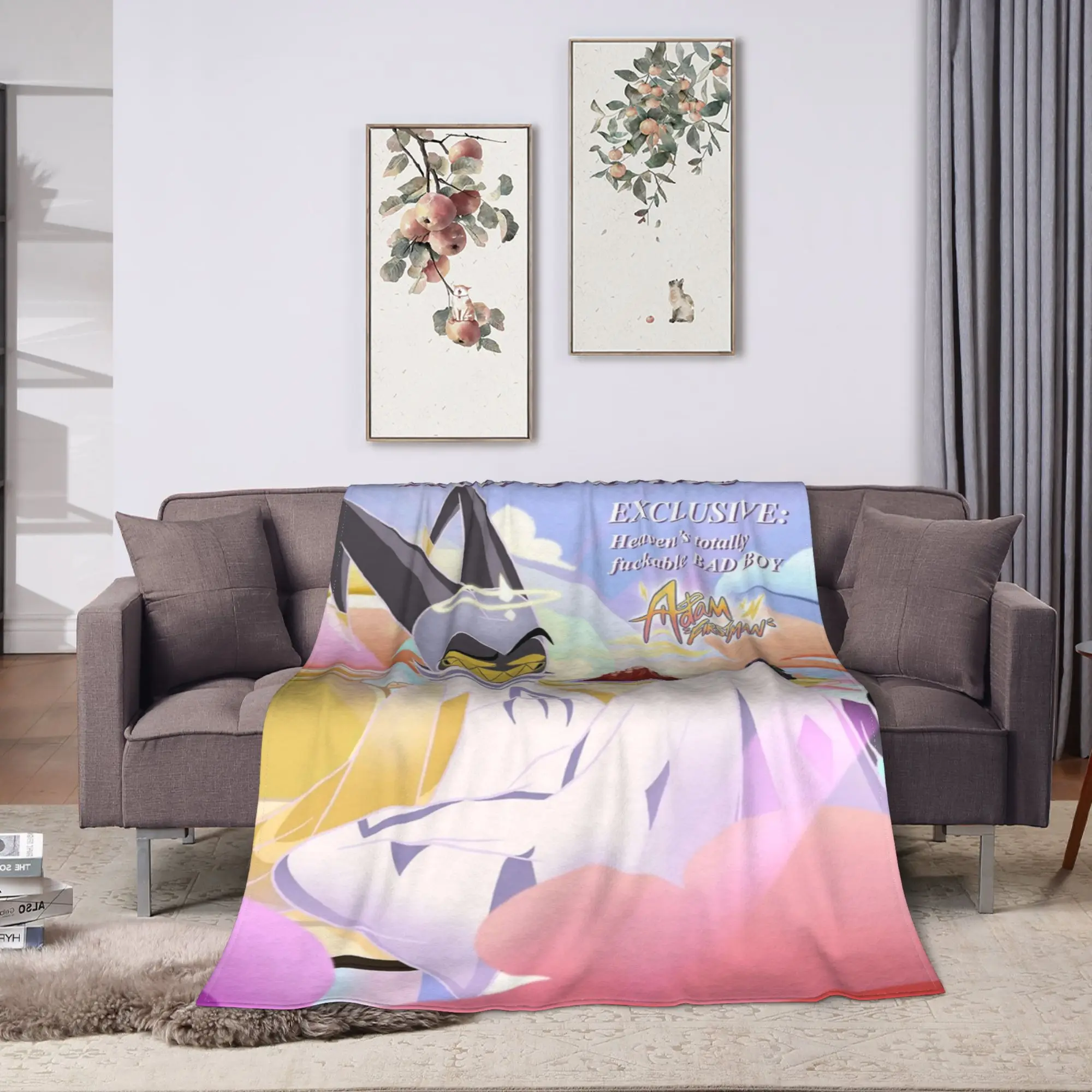 Hell's Time Adam's Debut Hazbins Hotels Blankets Fleece Breathable Ultra-Soft Throw Blanket for Sofa Couch Plush Thin Quilt