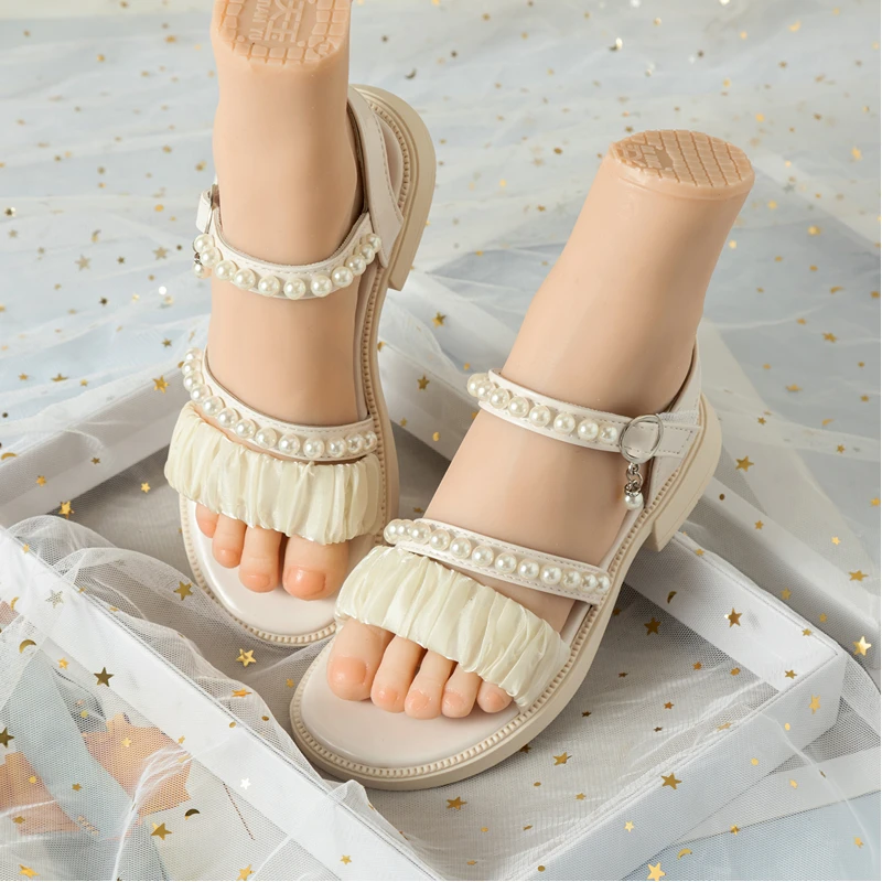 

Silicone Foot Model Simulation 1:1 Mannequin Foot Fetish Footjob Nail Art Manicure Practice Photograph Shoes Sock Display 30