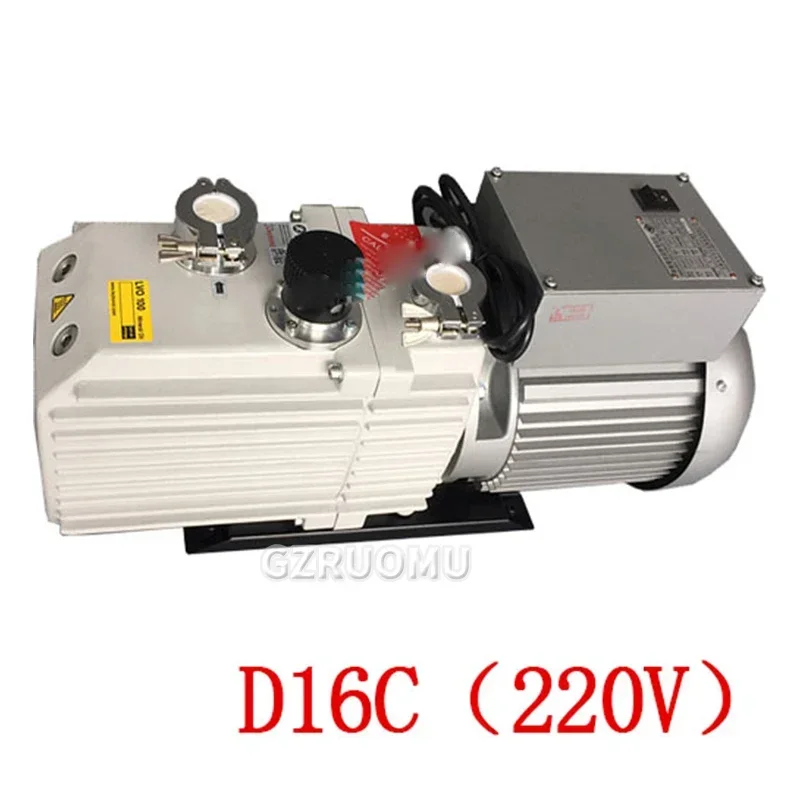 1pc 220/380V D8C/16C Rotary Vane Vacuum Pumps Vacuum Pumps Suction Pump Industrial Vacuum Machine Motor 0.55kw/0.75kw