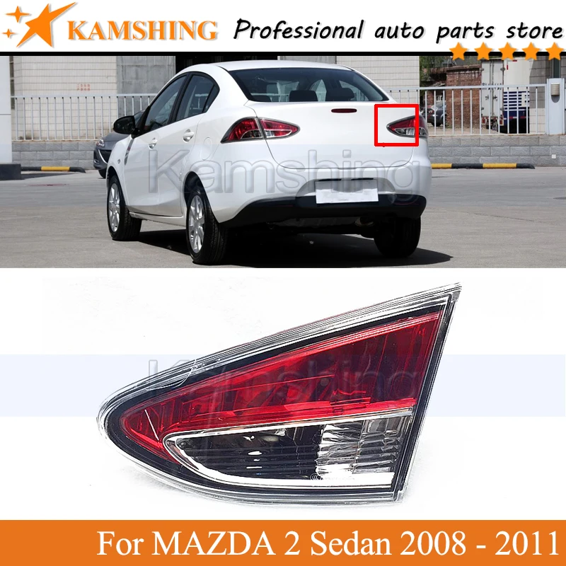 

Kamshing Внутренний задний фонарь для MAZDA 2 Sedan 2008 2009 2010 2011, задний стоп-сигнал, задний фонарь, задний фонарь, головной фонарь