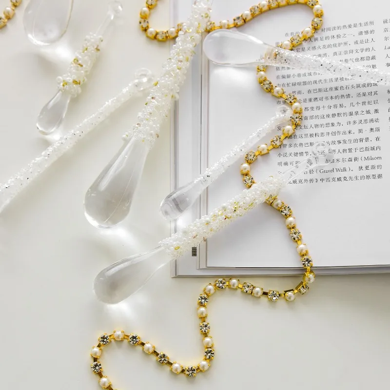 1/2/4 قطعة زينة عيد الميلاد سلاسل حجر الراين شجرة عيد الميلاد الحلي ومشهد عيد الميلاد الديكور البلاستيك خلق جو #3